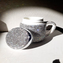 Load image into Gallery viewer, &quot;Warmth on Cool Days&quot; Bling Mug With Lid
