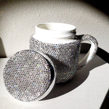 Load image into Gallery viewer, &quot;Warmth on Cool Days&quot; Bling Mug With Lid
