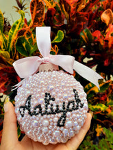 Load image into Gallery viewer, Blush Baby Pink Pearl Ornament 4 inches
