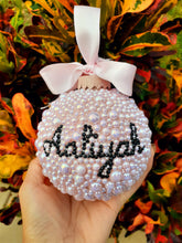 Load image into Gallery viewer, Blush Baby Pink Pearl Ornament 4 inches
