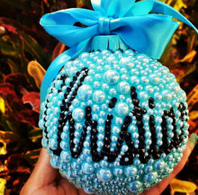 Load image into Gallery viewer, Blue Pearl Ornament 4 inches
